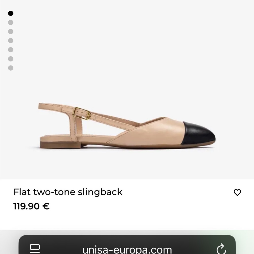 Marc Fisher Tan and Black Spectator Flat Slingbacks